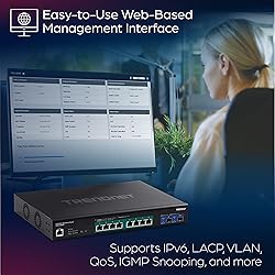 TRENDnet 10-Port Multi-Gig Web Smart PoE+ Switch, 8