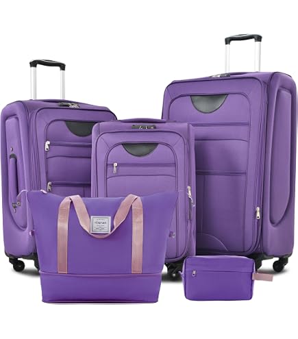 Amazon.com: Merax Softside Luggage Set Lightweight 3 Piece