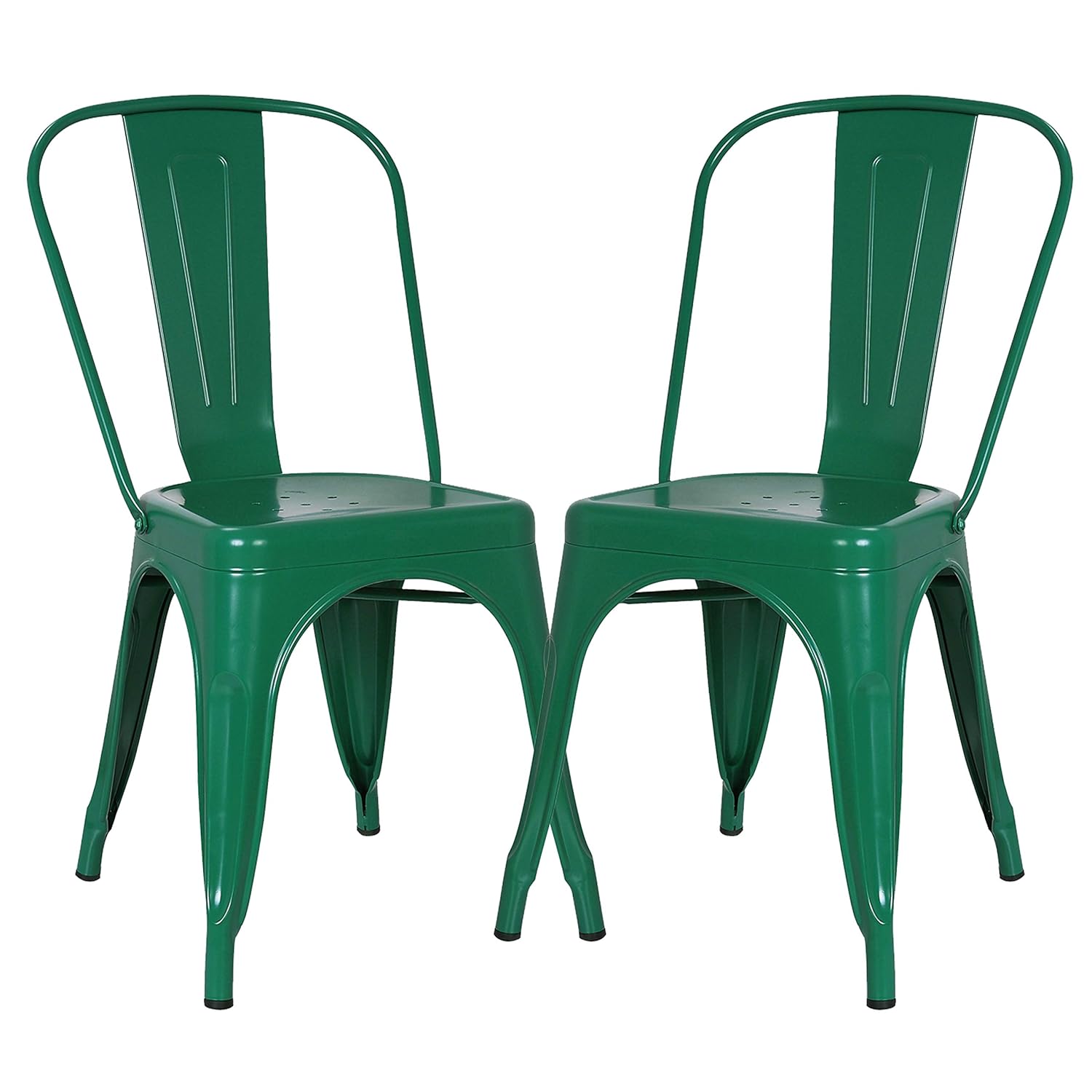 Best Distressed Dark Green Metal Chairs