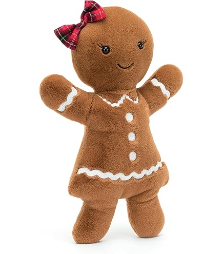 【】Festive Folly Gingerbread Festive Folly Gingerbread Ruby - Official Jellycat