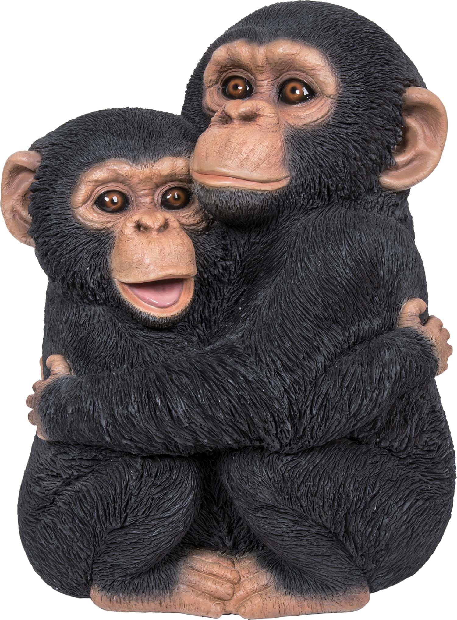 Vivid Arts - Real Life Hugging Chimps Home or Garden Decoration (XRL-CHM9-B)