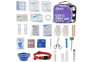 RAYCO INTERNATIONAL, LTD. Pet First Aid Kit for Cats & Kittens – Compact Emergency Kit for Cat Owners, Home, Car, Travel & Outdoor Use
