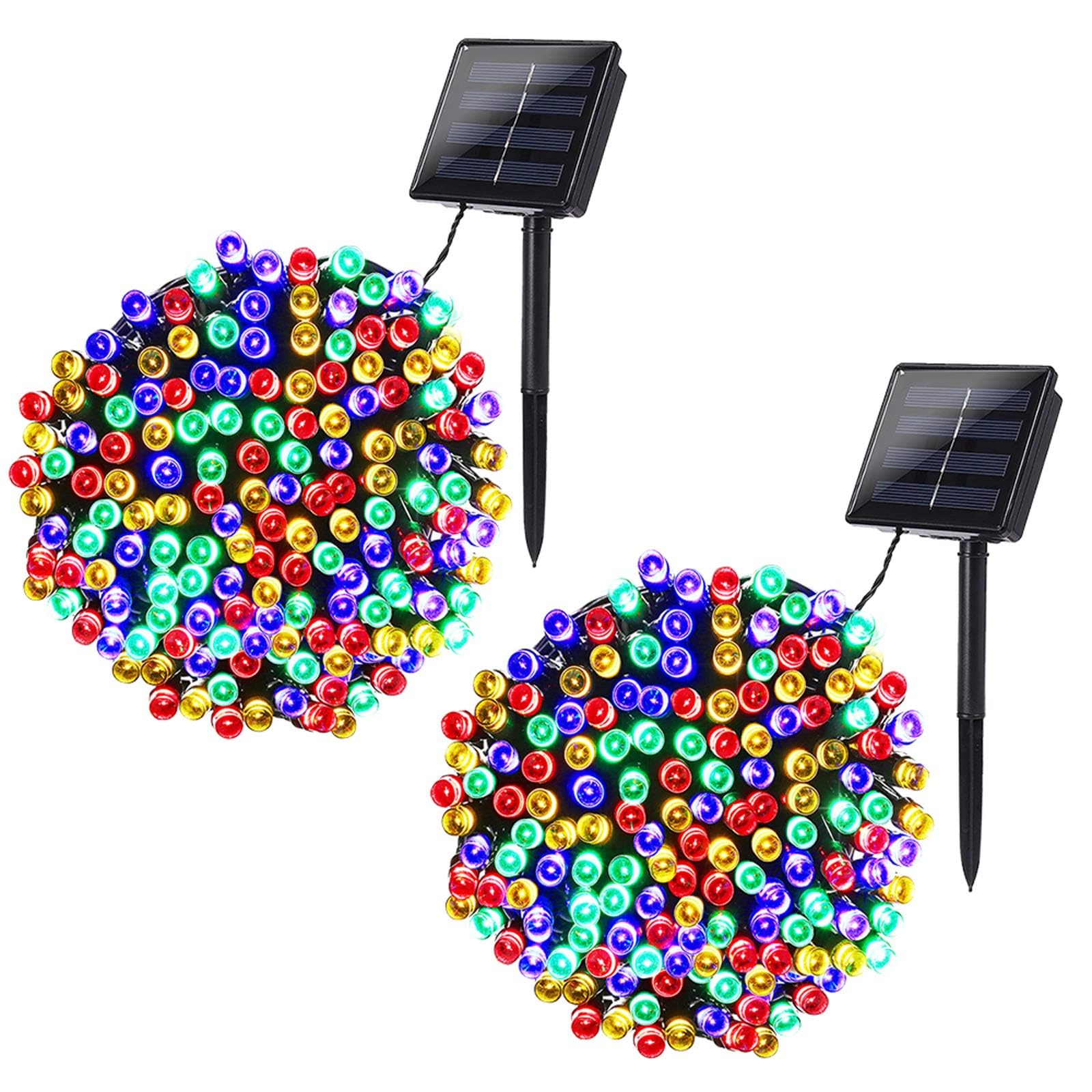 Photo 1 of **MISSING PARTS**
Joomer Solar Christmas Lights, 2 Pack Total 144 FT 400 LED 8 Modes Waterproof Solar String Lights Outdoor Auto ON/Off for Patio, Tree, Garden, Christmas Decorations (Multicolor)