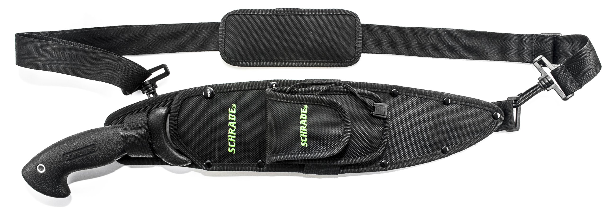 Schrade SCHBOLO Bolo Machete Full Tang Fixed Blade SafeTGrip Handle Upward Schrade SCHBOLO Bolo Machete Full Tang Fixed Blade SafeTGrip Handle Upward