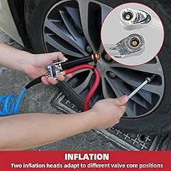 WYNNsky Bayonet-Style Tire Inflator with Pressure