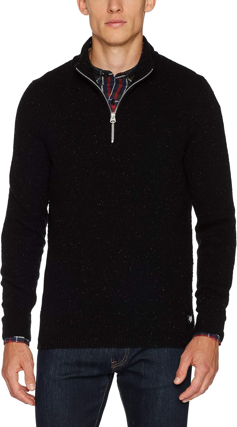 Marc O'Polo Herren 730612960210 Pullover, Schwarz (Black 990), Large