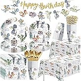 Owelleny Dragon Birthday Party Supplies, Magic Dragons Party Decorations, Paper Plate, Napkin, Cup, Tablecloth, Cutlery, Magical Dragon Birthday Baby Shower Table Decorations, Serves 24