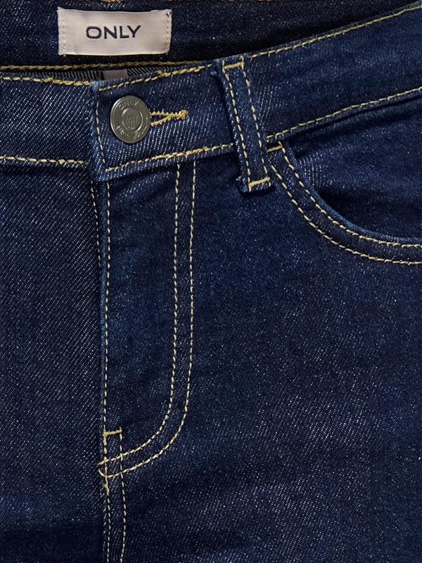 Jeans KOGJUICY de cintura média e pernas largas de corte largo, Azul Ganga Escuro, 7 anos