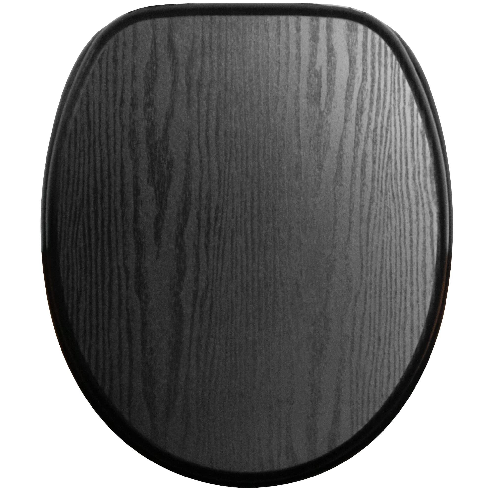 Sanilo Soft Close Toilet Seat, Wide Choice of New Toilet Seats, Stable Hinges, Easy to Mount (Black Wood)