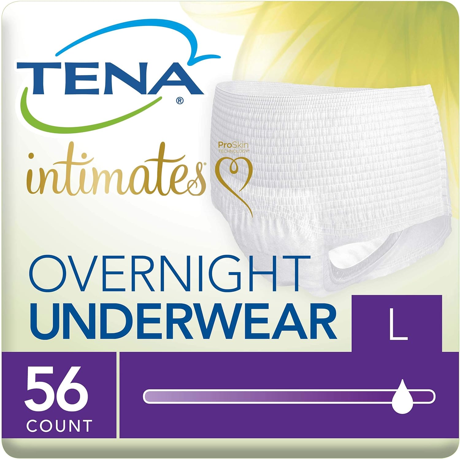 Tena Incontinence Underwear for Women, for Overnight, Large, 56 Count: Health & Personal Care