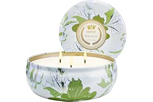 M&SENSE Wild Orchid Scented Candles, Large 3 Wick Soy Tin Candle, Over 40 Hour Burning Time, 100% Natural Vegan Wax, Relaxing Aromatherapy Aesthetic Candle Gift for Women and Men
