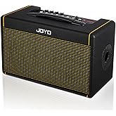 JOYO 40W Acoustic Guitar Amp Portable Stereo Amplifier with Bluetooth and Battery Powered, Reverb/Delay/Chorus, Mic Input, USB-C Recording for Outdoor Busking &amp; Live Performance (AC-40S)