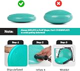 RFAQK Inflated Air Stability Wobble Cushion Balance Disc 13.2in with Pump view 4
