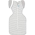 Love To Dream Swaddle UP Transition Bag, Gray, Medium, 13-19 lbs., Patented Zip-Off Wings, Gently Help Baby Safely Transition