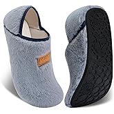 ANLUKE House Slippers for Women Men with Rubber Sole Soft Lightweight Indoor/Outdoor