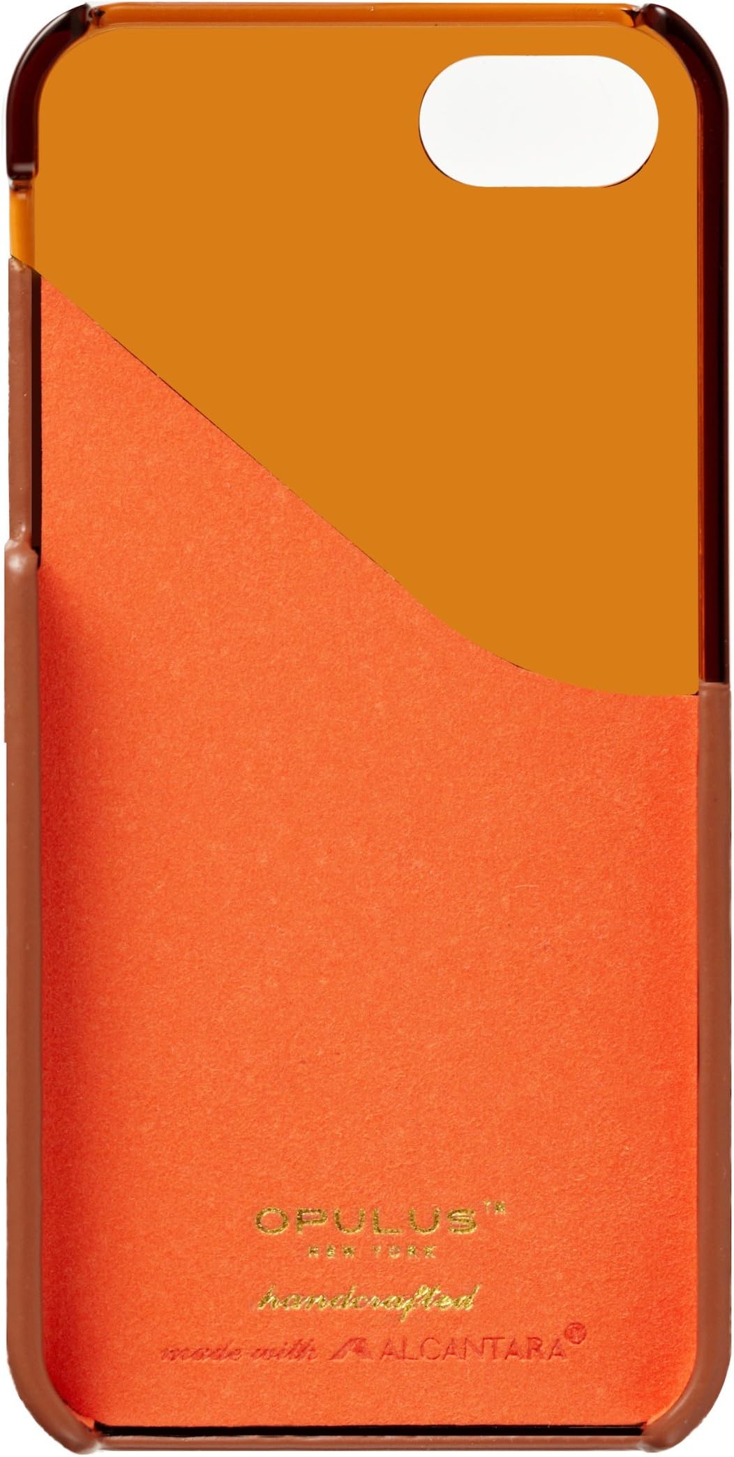 Opulus Alcantara Leather Case for iPhone 5/5S - Red/Exo Tan