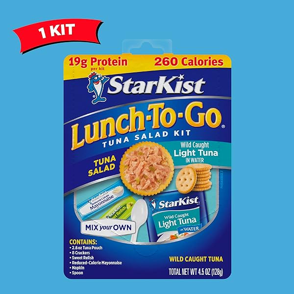 STARKIST LUNCH TO-GO CHUNK LIGHT MIX YOUR OWN TUNA SALAD (POUCH), 4.5 OUNCE KIT