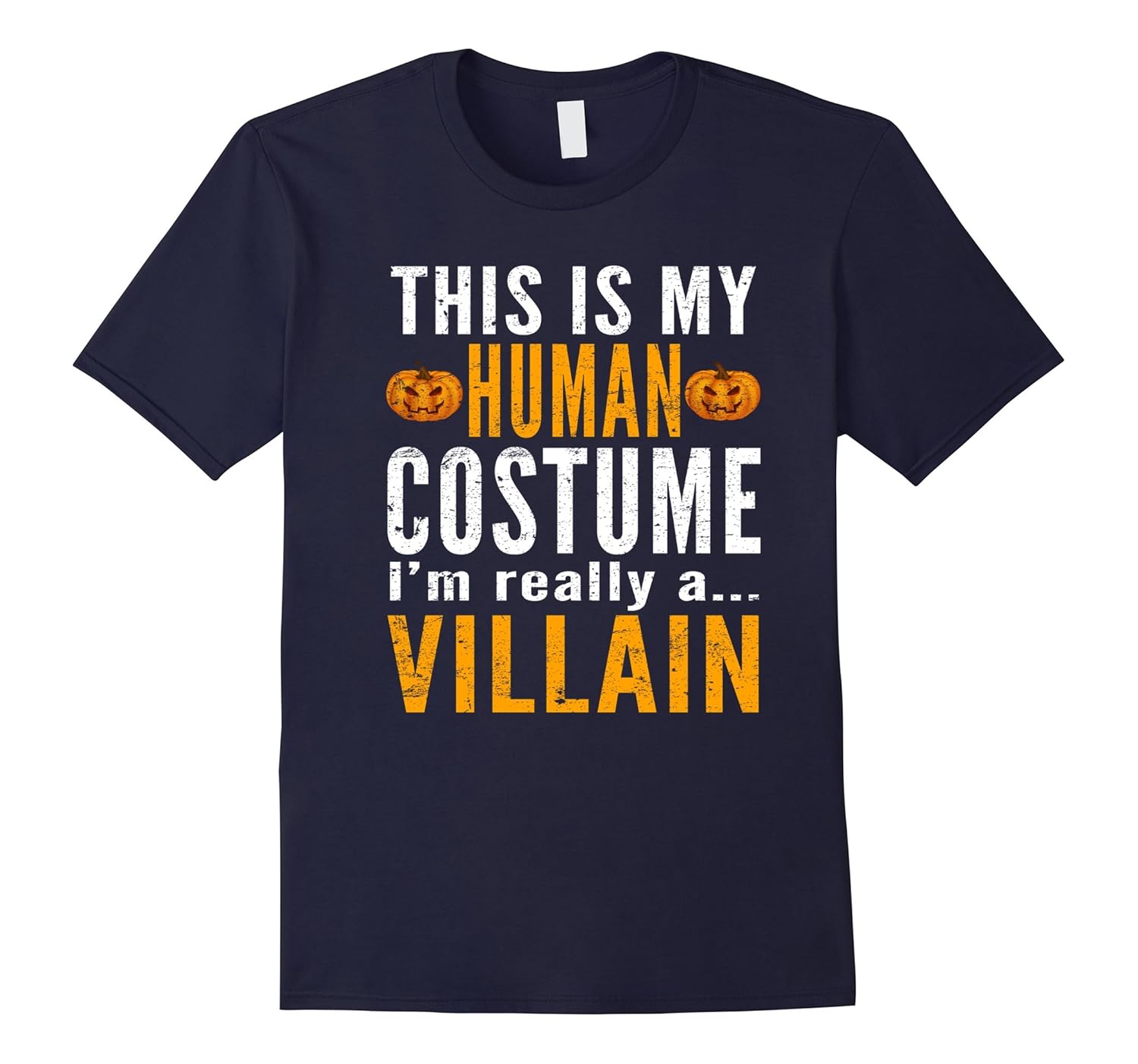 This Is My Human Costume - VILLAIN Halloween TShirt-ANZ