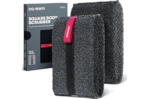 CAVEEM Mens Body Scrubber for Deep Exfoliating, Rough Body Exfoliator Tool Sponge for Remove Dead Skin, Body Exfoliating Spon