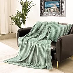 Vessia Flannel Fleece Throw Blanket(50x71inch) with