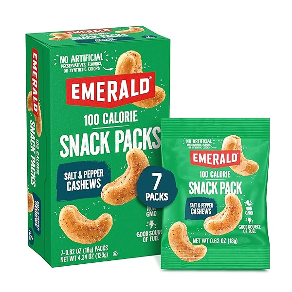 EMERALD NUTS, 100 CALORIE PACKS, 7 COUNT, SALT...