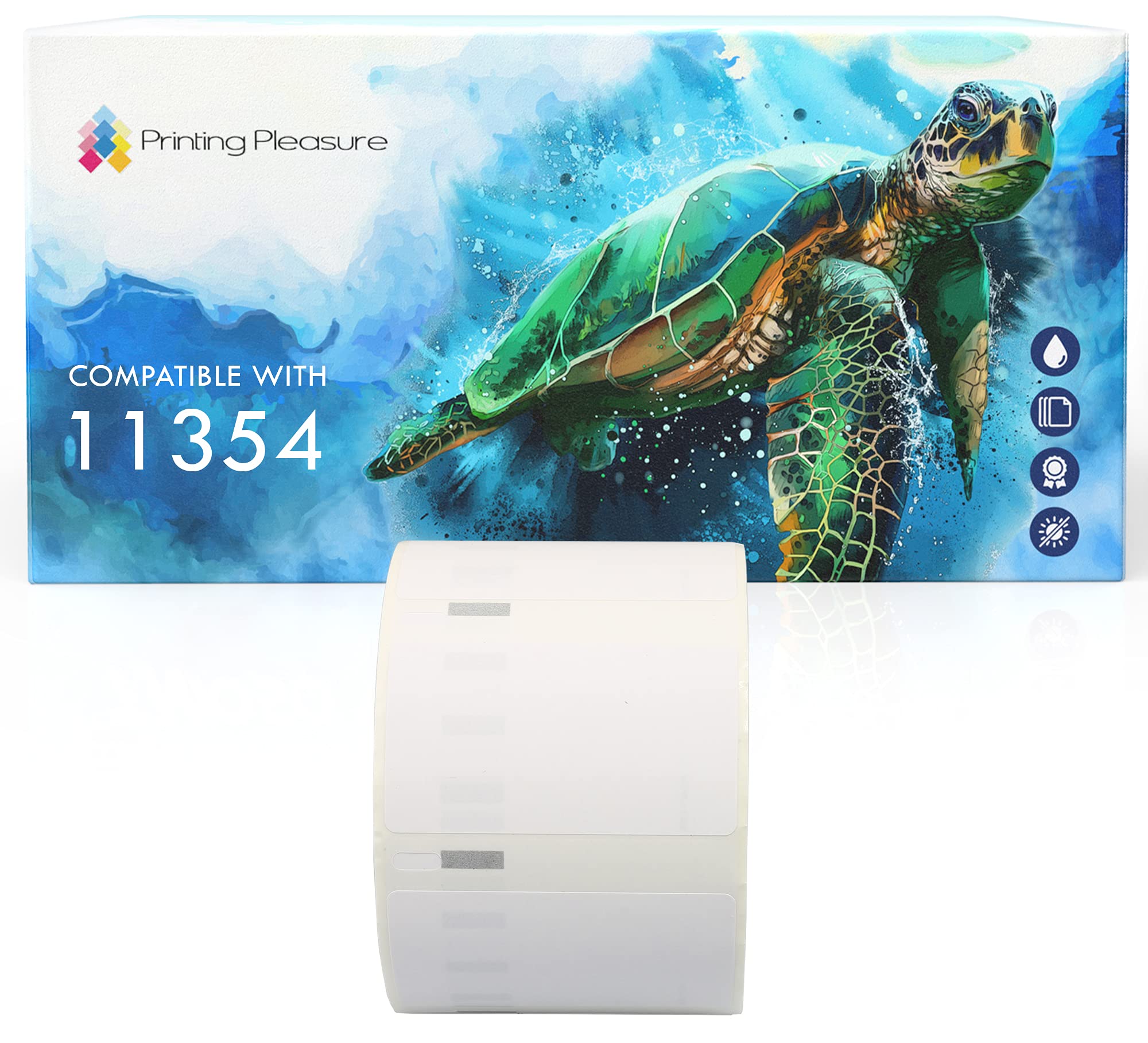 Printing Pleasure Compatible with 11354 57mm x 32mm White Address Labels Roll (1000 Labels per Roll) for LabelWriter 4XL 450 400 330 320 310 Twin Turbo Duo SLP 450 440 430