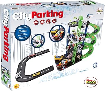 AVC- Parking City 2 Coches Caja 53x39cm, Multicolor (752): Amazon.es: Juguetes y juegos