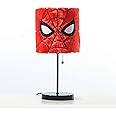 Idea Nuova Marvel Spiderman Plush Shade Stick Table Lamp, Red