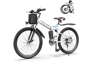 Vivi Electric Bike for Adults 750W Peak Folding Electric Mountain Bike 26'' Commuter Ebike 22MPH Adult Electric Bicycles with Removable Battery, LCD Display, Dual Shock Absorber, UL 2849 Certified