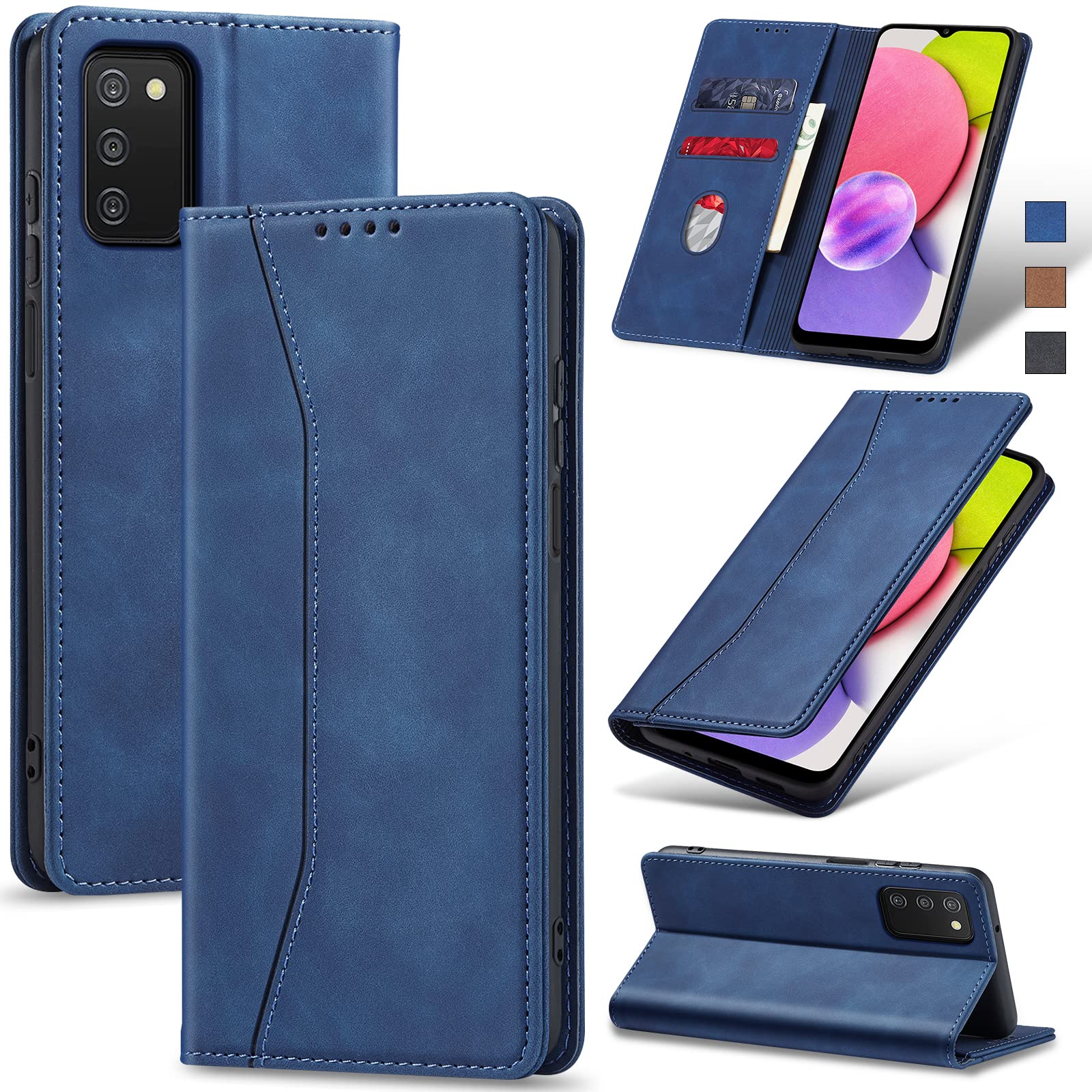 Jasonyu Flip Wallet Case for Samsung Galaxy A03s