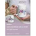 Wellington Specialty Craft Supplies, Waterslide Decal Paper Laser White 20 Sheets A4 Size