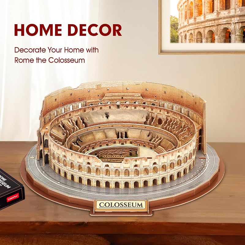 Puzzle 3D Colosseo Italia, Modellino Architettonico 163 Pezzi