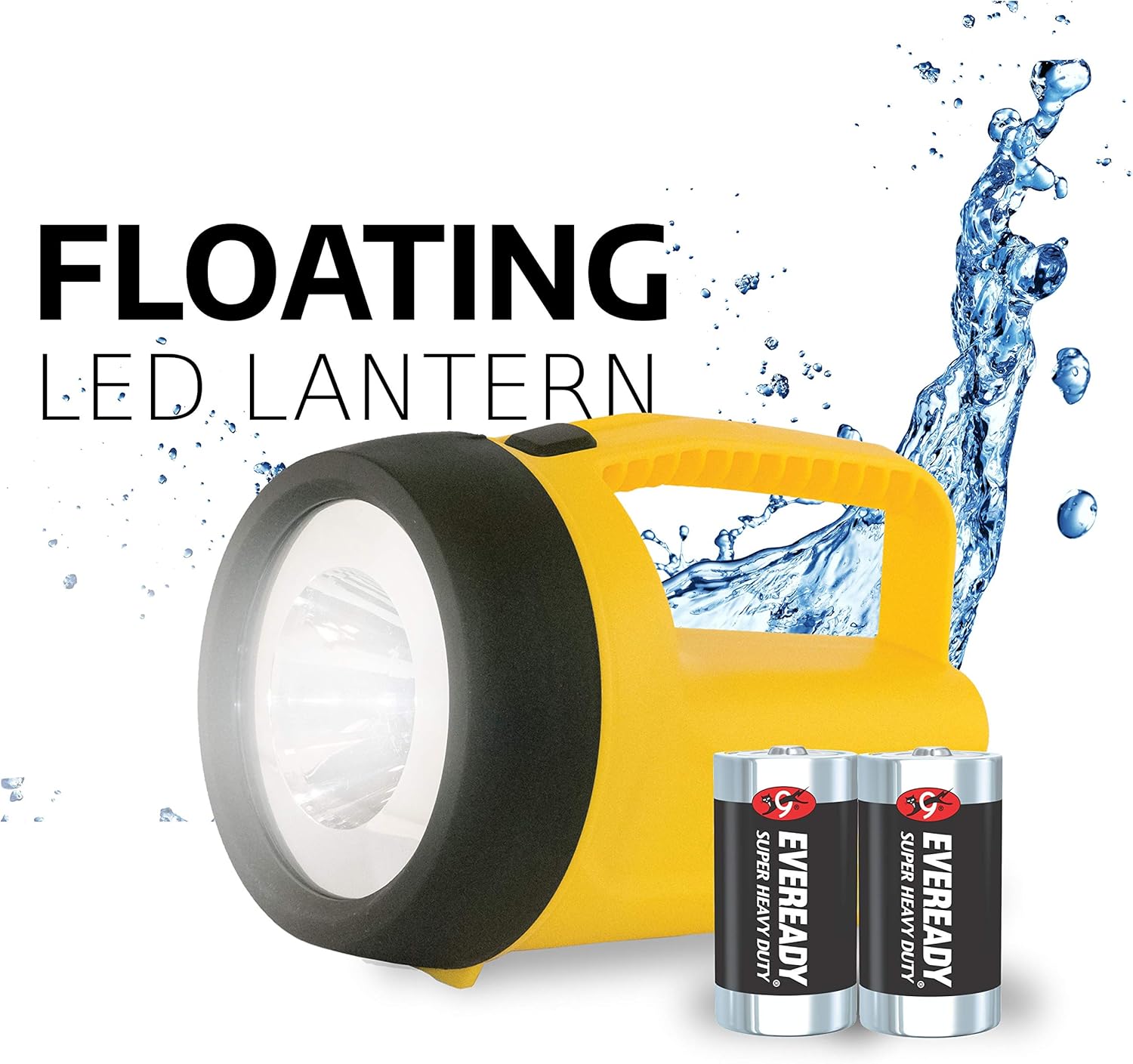 Eveready LED Floating Lantern Flashlight, Battery Powered LED Lanterns for Hurricane Supplies, Survival Kits, Camping Accessories, Power Outages, Batteries Included: Home Improvement