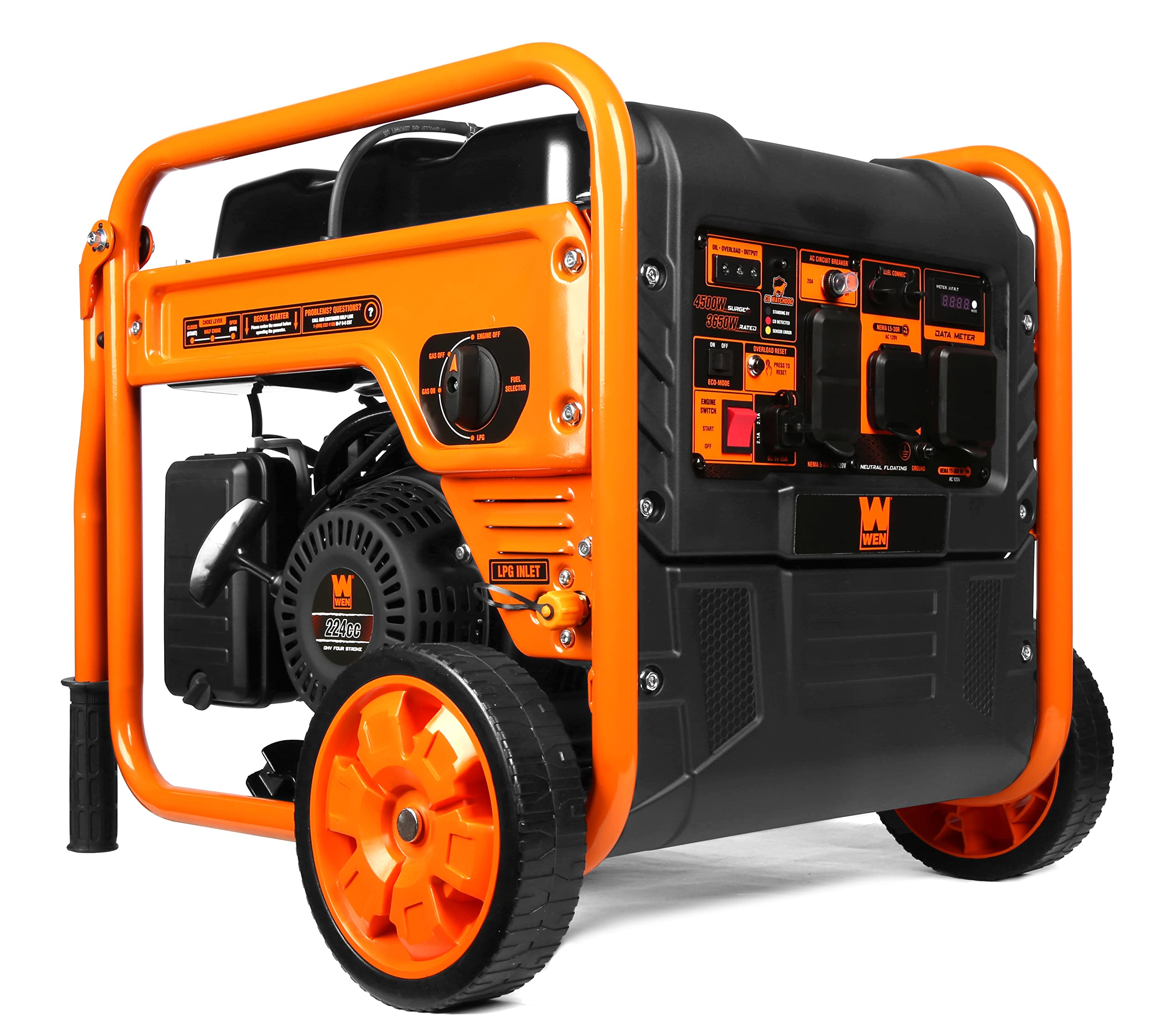 WEN DG4500iX 4500-Watt RV and Transfer-Switch-Ready