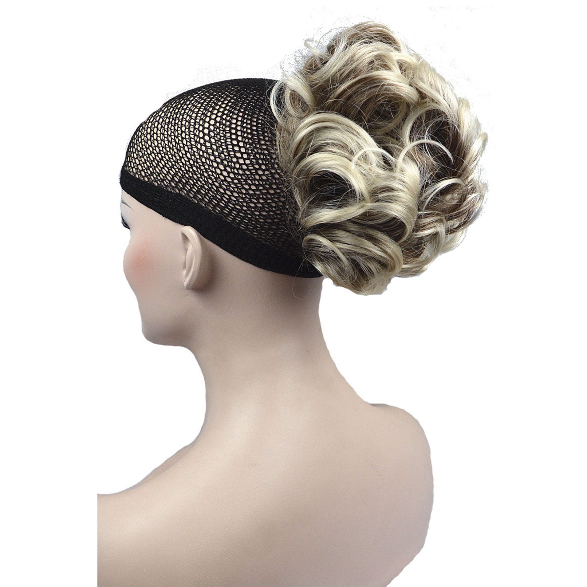 Lydell 6" Short Ponytail Hair Piece Wavy Claw Clip In/on Hairpiece Hair Extension (48T Light Grey with Dark Root)