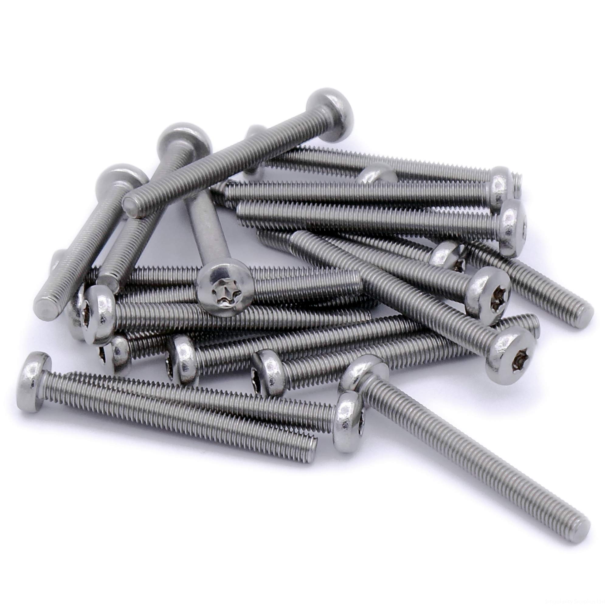 M6 (6mm x 16mm) TX Pan Machine Screw (Bolt) - Stainless Steel (A2) (Pack of 20)