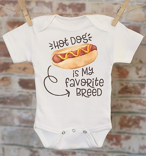 Amazon Com Hot Dog Animal Onesie Food Theme Bodysuit Baby Shower