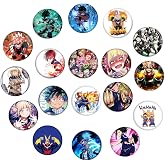 Babymiu Anime Button Pin（18 Pack,1.5 Inch） | Anime Cartoon Decoration Gifts Merch Party Supplies Button for Accessories Art DIY Crafts Decor