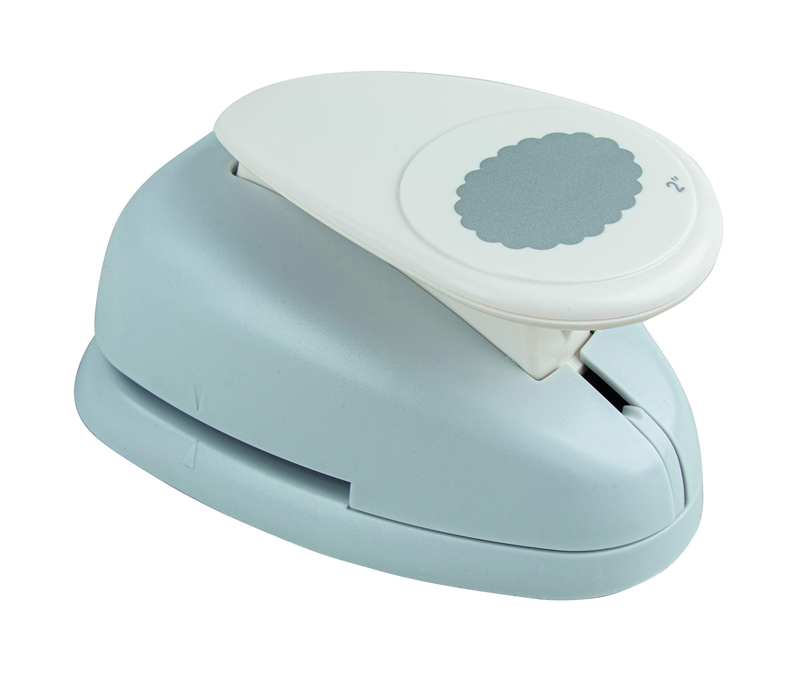 RAYHER Oval Hole Punch with Scalloped Edge, 2”, 5.08 cm