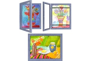 XUANLUO Kids Art Frames, 8.5x11,3pcs Opening Kids Artwork Frames Changeable, artwork frames for kids art, Holds 50-150 Pcs, Can be used to display various 2D or 3D artworks, including paintings