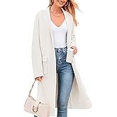 MASCOMODA Open Front Long Cardigan Sweaters for Women Trendy 2025 Fall Winter Oversized Sweater Coats Knit Coatigan Jackets