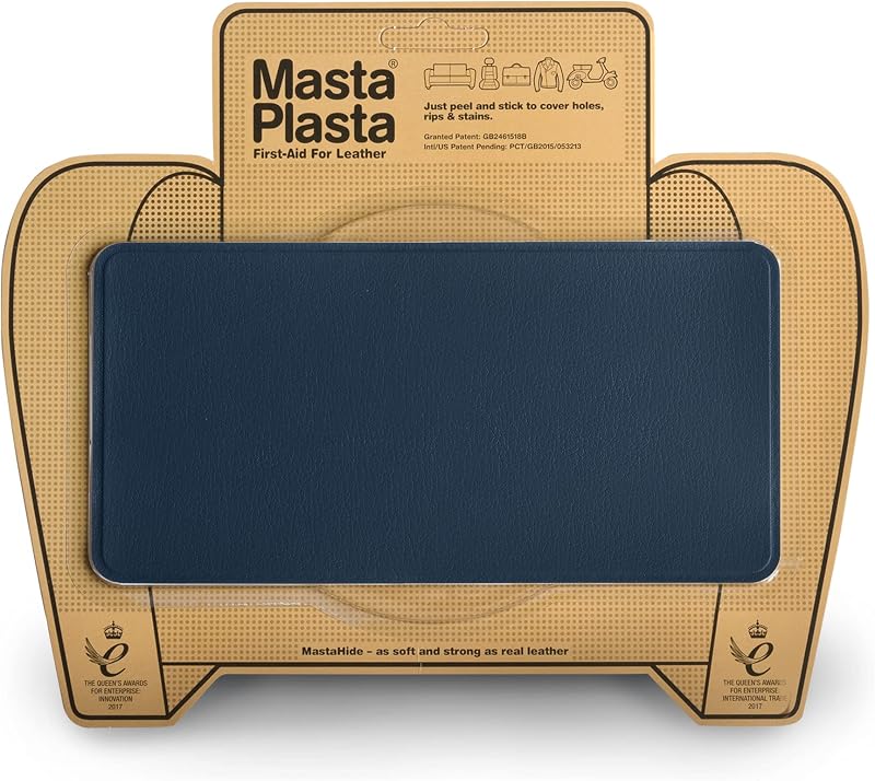 MastaPlasta Premium Easy All-in-One Leather Repair Kit Navy 20x10cm