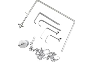 Medikrebs Charnley Hip Retractor Complete with 4 Blades, Weight and Chain Orthopedics Surgical Instrument
