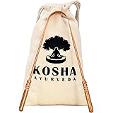 Kosha Ayurveda Copper Tongue Scraper Cleaner | Perfect Surgical Tongue Scraper | Best Remedy for Bad Breath | Maintains Oral
