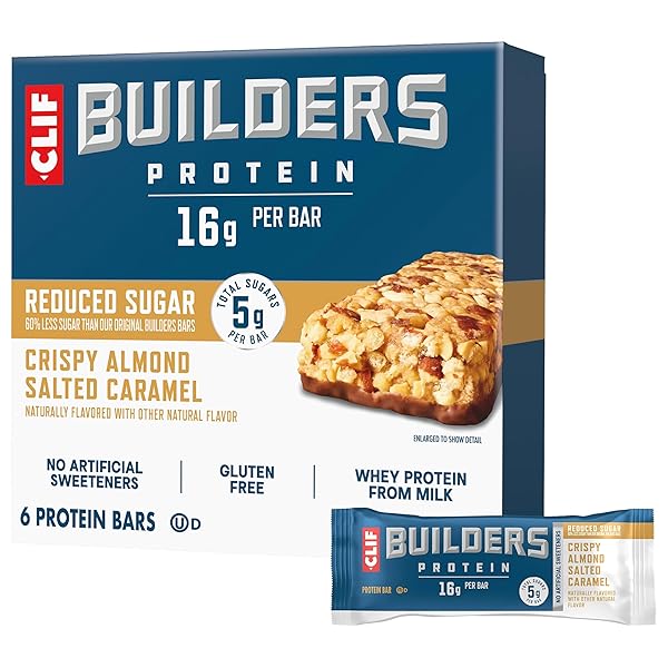 CLIF BUILDERS PROTEIN BARS – CRISPY ALMOND SALTED...