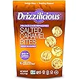 Drizzilicious Mini Rice Cakes Salted Caramel - Rice Crisps, Healthy Snack for Adults & Kids, Flavored Rice Cakes, Vegan, Gluten Free, Allergen Free, 90 Calories Per Serving- 4 oz (Pack of 6)