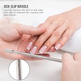 ARMIZ Cuticle Pusher Stainless Steel Dual Head Nail Scraper Gel Remover Tool view 3