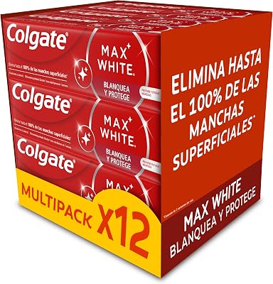 Max White Blanquea y Protege Pasta Dental 12x75ml