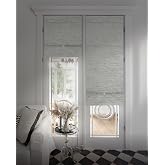 GoDear Design 99.99% Blackout Magnetic Roman Shades for Windows, No Drill No Tools Woven Cordless Blinds for Bedroom &amp; Living Room, Thermal Insulated Window Door Curtains &amp; Blinds, 23"W x 65"L, Ivory
