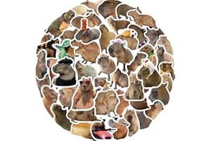 60pcs Realistic Capybara Stickers, Suitable for handbooks, Diaries, laptops, car Bumpers, Skateboards, Water Bottles, Compute